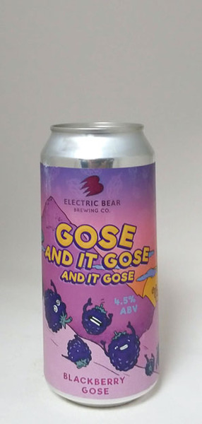 Electric Bear Gose & it Gose & it Gose Blackberry Gose