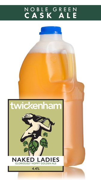 Twickenham Naked Ladies Cask Ale, 4 Pint Container