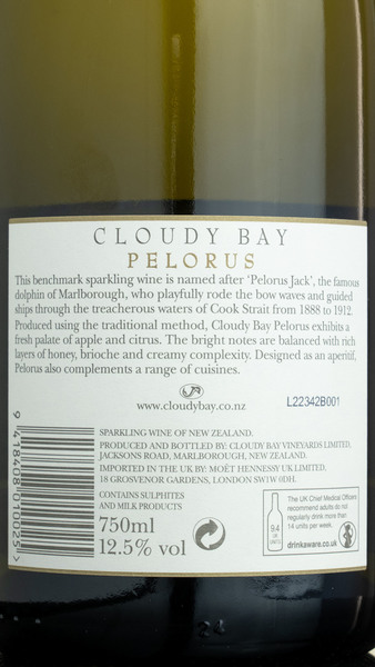 Cloudy Bay Pelorus NV Wine 6 x 75cl Case