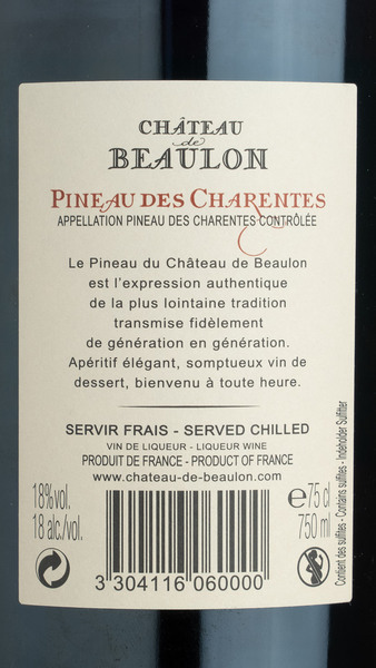 Chateau Beaulon Pineau des 5 YO - Noble Green