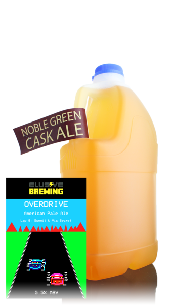 Elusive Brewing Overdrive American Pale Ale - 4 Pint Contain