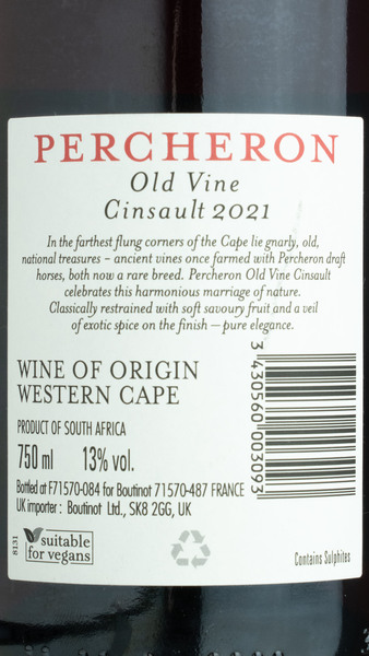 Percheron Old Vine Cinsault Green Noble - 2022