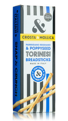 Crosta & Mollica - Parmesan & Poppyseed Breadsticks 120g