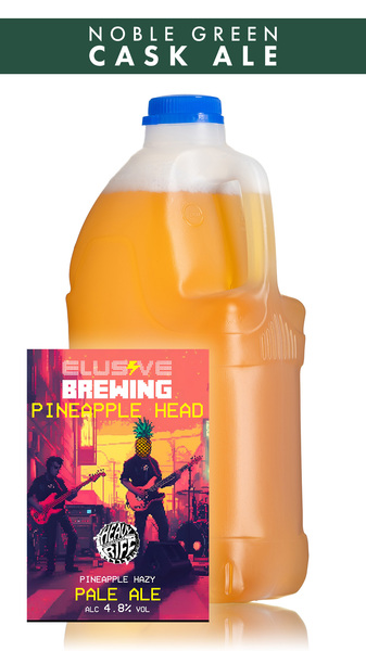 Elusive Brewing Pineapple Head Pale Ale - 4 Pint Container