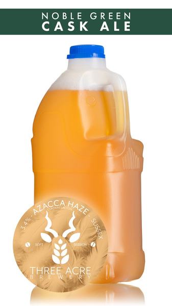 Three Acre Brewery Azacca Haze Pale Ale - 4 Pint Container