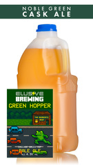Elusive Green Hopper Cascade Green Hopped Golden Ale - 4 Pint Container