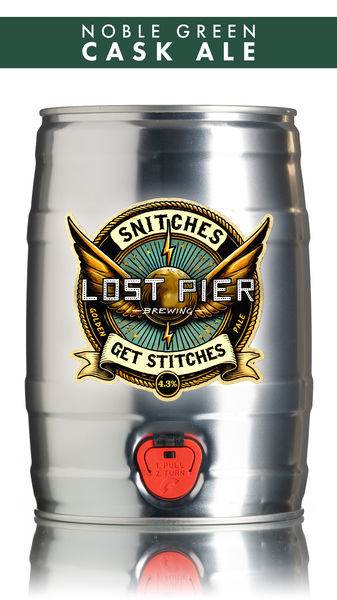 Lost Pier Snitches Get Stitches Golden Ale - 5 Ltr Mini Keg