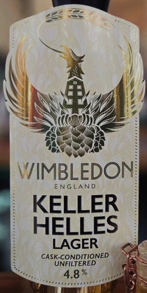 Wimbledon Keller Helles Lager - 9 Gal Firkin