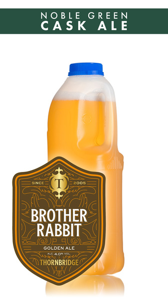 Thornbridge Brother Rabbit Golden Ale - 2 Pint Container
