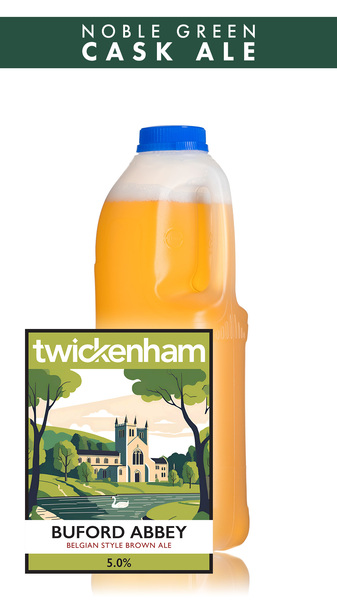 Twickenham Buford Abbey Brown Ale Belgium Style - 2 Pint Container