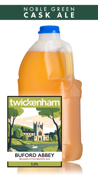 Twickenham Buford Abbey Brown Ale Belgium Style - 4 Pint Container