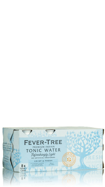 Fever Tree Refreshingly Light Tonic 8 x 150ml Can Pack