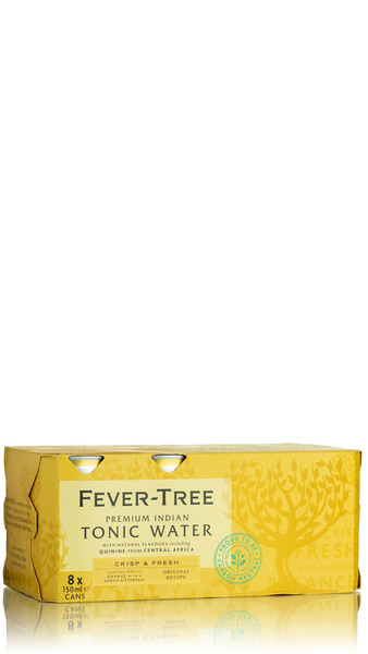Fever Tree Premium Indian Tonic Water 8 x 150ml Can Pack